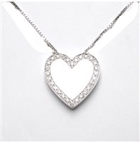 Collana Salvini Donna I Cuori Texture in Oro bianco Diamante 0.28 Ct 20029901 - 20029901